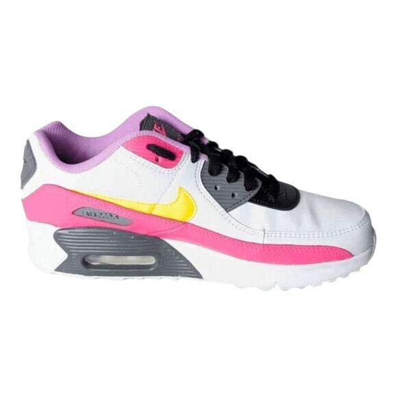 NIKE Air Max 90 'White Hyper Pink Orange' Running Shoes Size 6.5Y/W8 - Picture 6 of 15